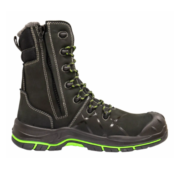 3X Workwear Mjøsa Unisex Vinterstøvler S3 Sort/Grønn